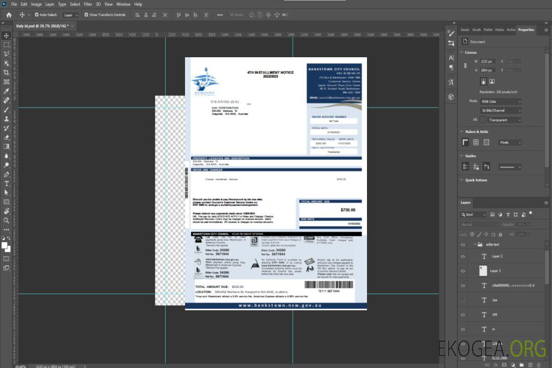 Projet de loi sur les services publics du conseil municipal de NSW Bankstown, SCR template
